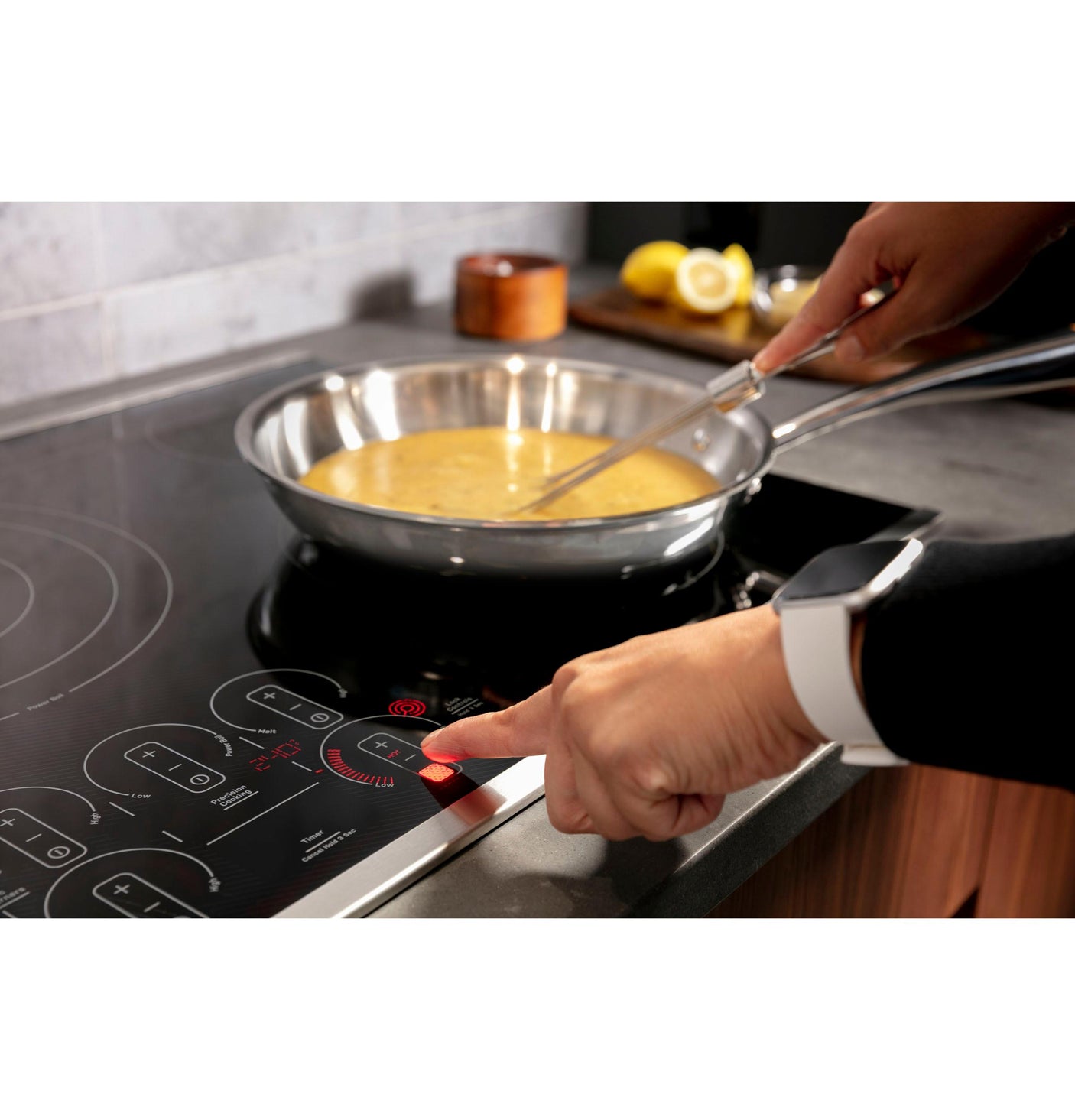 GE Profile™ 36" Built-In Touch Control Electric Cooktop