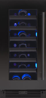 Wine Cooler 15" Black Stainless LH