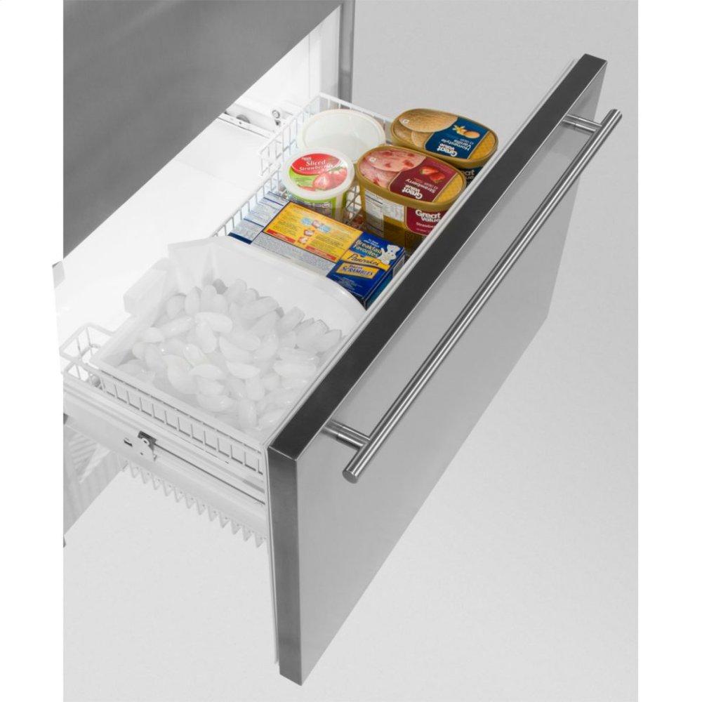 Marvel Professional Built-In 36" Bottom Freezer Refrigerator - Panel-Ready Solid Overlay Door - Left Hinge*