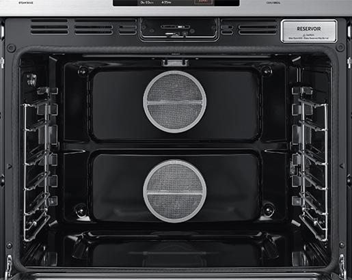 30" Steam-Assisted Double Wall Oven, Silver Stainless Steel