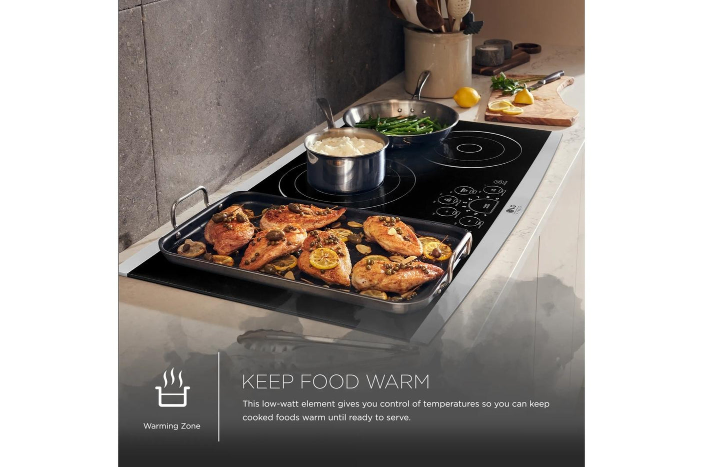 LG STUDIO 36" Electric Cooktop