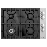 ZLINE 30" Gas Cooktop with 4 Gas Burners and Black Porcelain Top (RC30-PBT) [Color: ZLINE 30" Gas Cooktop with 4 Gas Burners and Black Porcelain Top (RC30-PBT)]