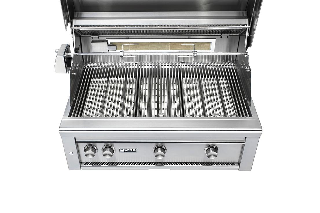 36" Built-In Grill w/ Rotisserie - Pacific Blue