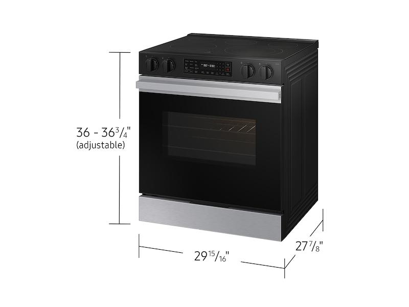 Bespoke 6.3 cu. ft. Smart Slide-In Electric Range with Air Fry & Precision Knobs in Stainless Steel