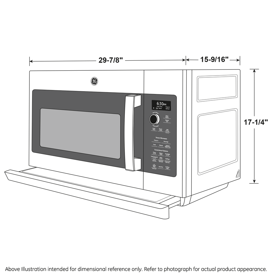 GE Profile™ 2.2 Cu. Ft. Over-the-Range Sensor Microwave Oven