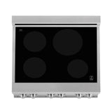 ZLINE 30" 4.0 cu. ft. Induction Range in DuraSnow with a 4 Element Stove and Electric Oven (RAINDS-30) [Color: DuraSnow]