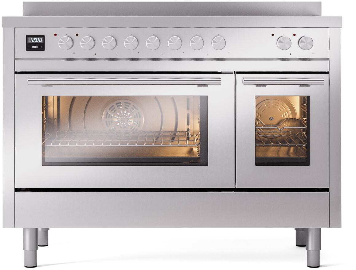 Professional Plus II 48 Inch Electric Freestanding Range in Stainless Steel with Trim