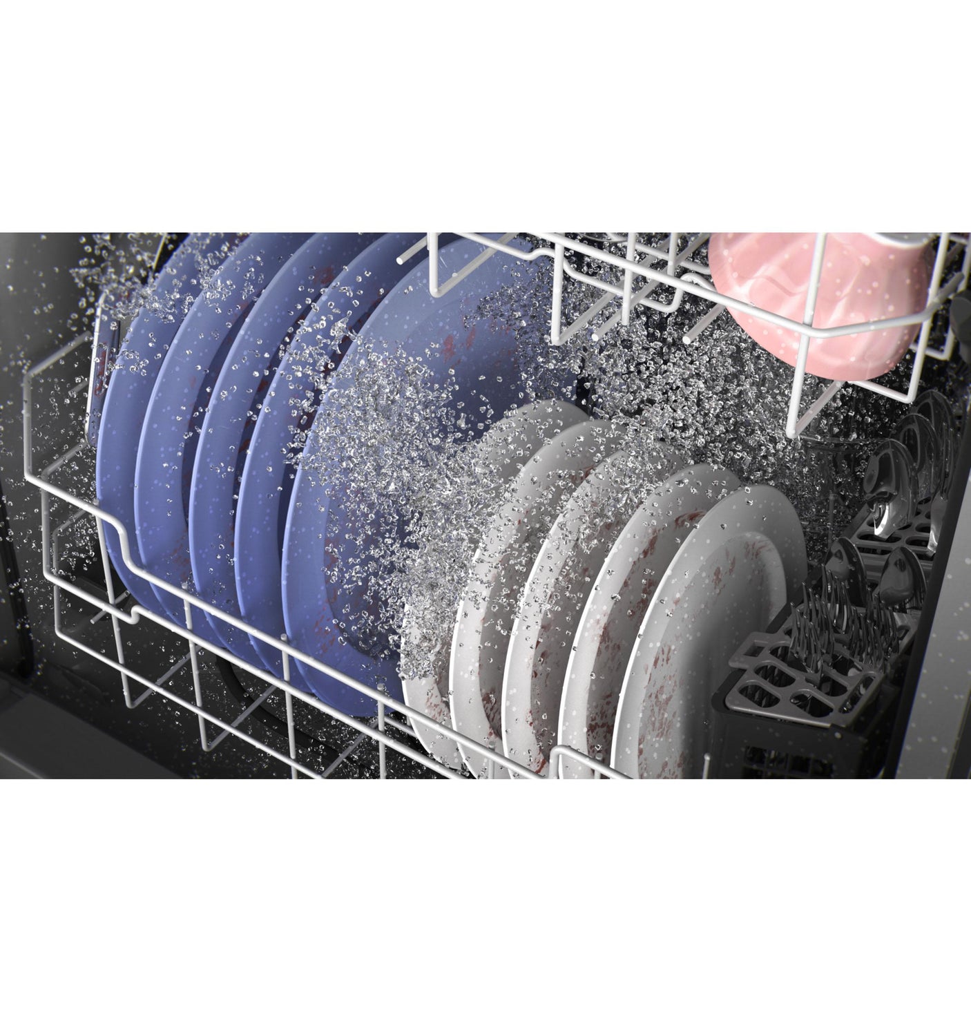 GE® ENERGY STAR® Front Control with Plastic Interior Dishwasher with Sanitize Cycle & Dry Boost