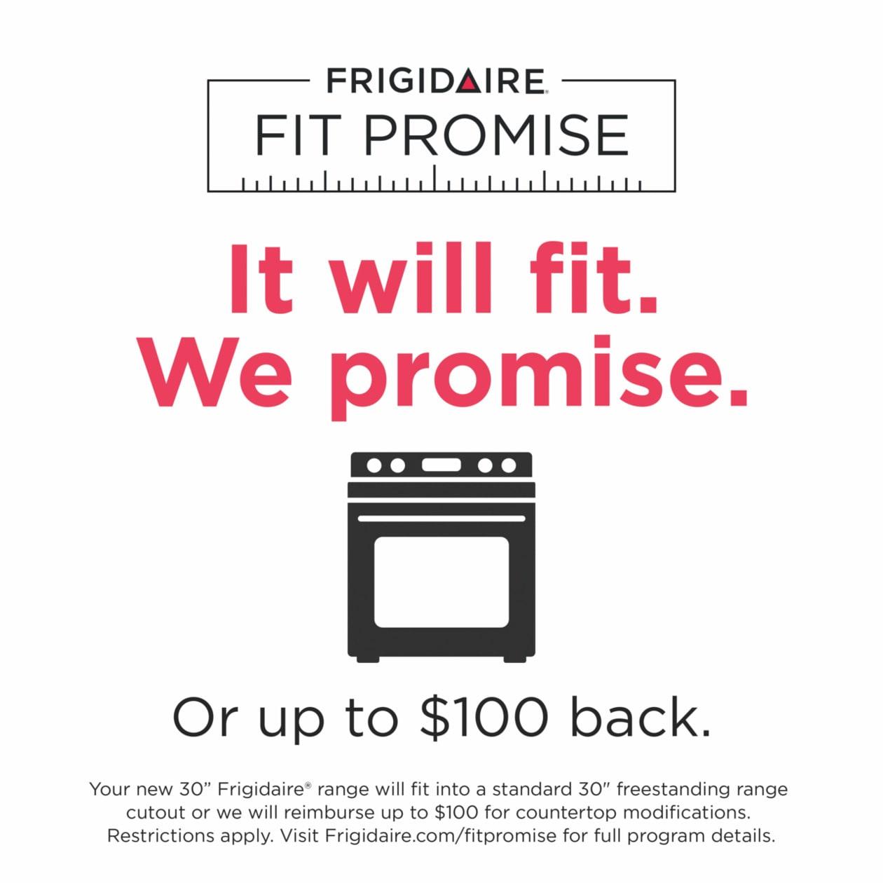 Frigidaire Gallery 30" Front Control Electric Range with Total Convection