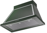 Nostalgie 40 Inch Emerald Green Wall Mount Convertible Range Hood