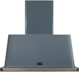 Majestic 36 Inch Blue Grey Wall Mount Convertible Range Hood