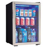 Danby 2.6 cu. ft. Free-Standing Beverage Center in Stainless Steel