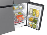 Bespoke 4-Door Flex™ Refrigerator (29 cu. ft.) with Beverage Center™ in Stainless Steel - (with Customizable Door Panel Colors)