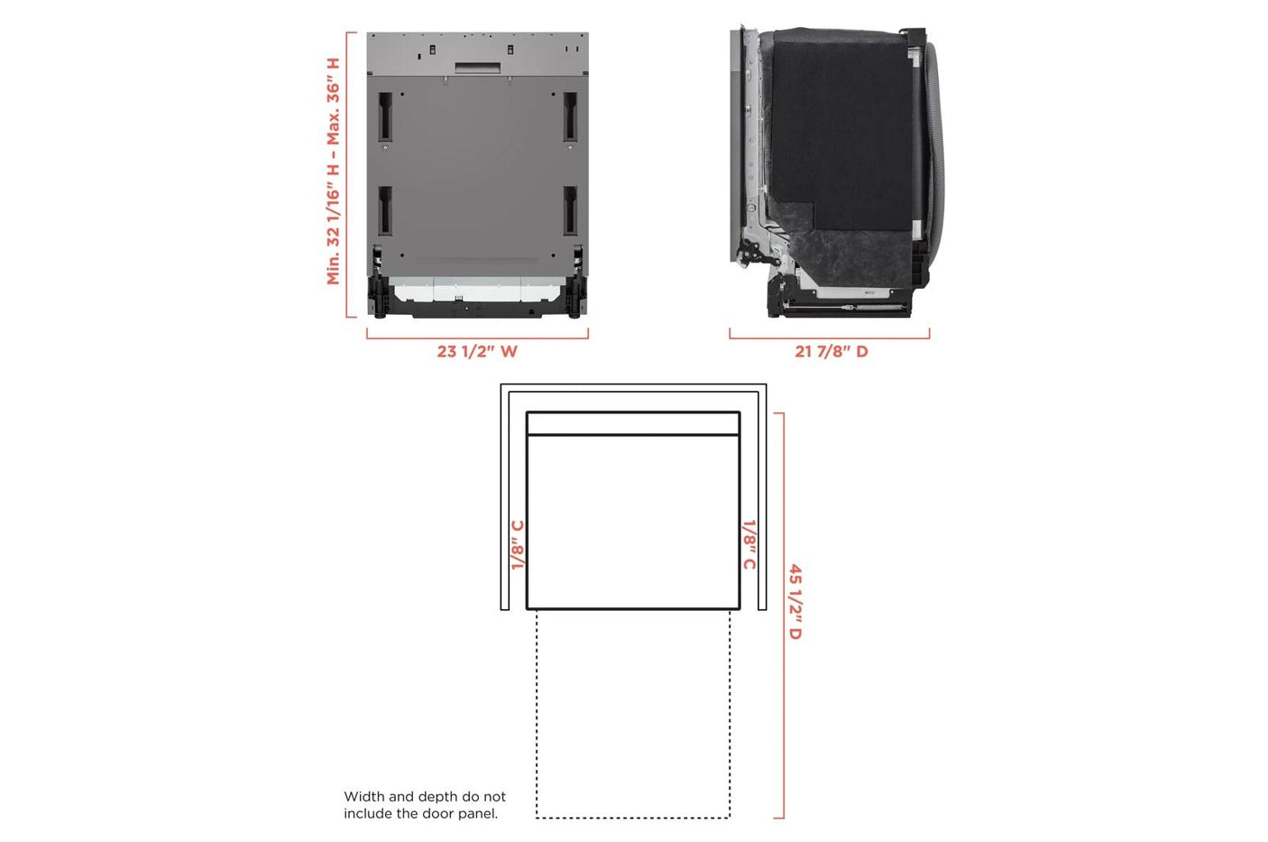 LG STUDIO Panel Ready Top Control Dishwasher with TrueSteam®