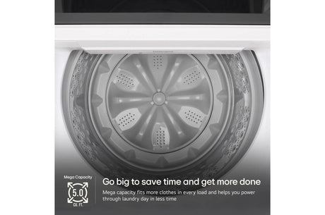 5.0 cu. ft. Mega Capacity Smart Top Load Washer with Impeller, EasyUnload™ & AI Sensing