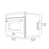 ZLINE 24 in. Built-in Convection Microwave Oven in Stainless Steel with Speed and Sensor Cooking (MWO-24) [Color: DuraSnow]