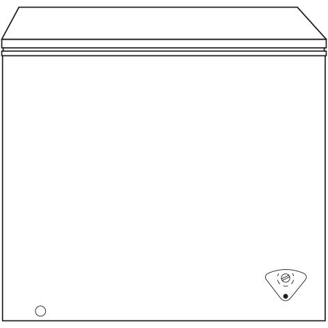 GE® 7.0 Cu. Ft. Manual Defrost Chest Freezer