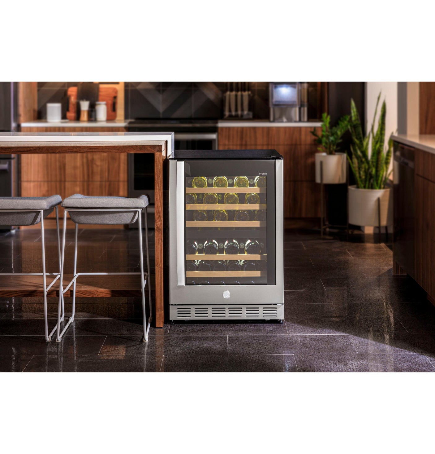 GE Profile™ 44-Bottle Dual Zone Wine Cooler