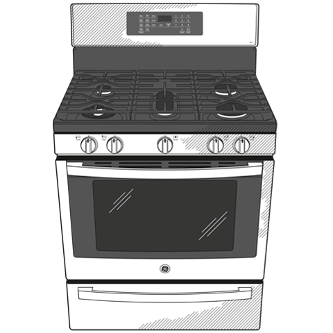 GE Profile™ Smart 30" Free-Standing Self Clean Gas Fingerprint Resistant Range with No Preheat Air Fry