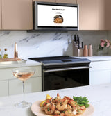 Café™ 30" Smart Slide-In, Front-Control, Induction and Convection Range with In-Oven Camera in Platinum Glass