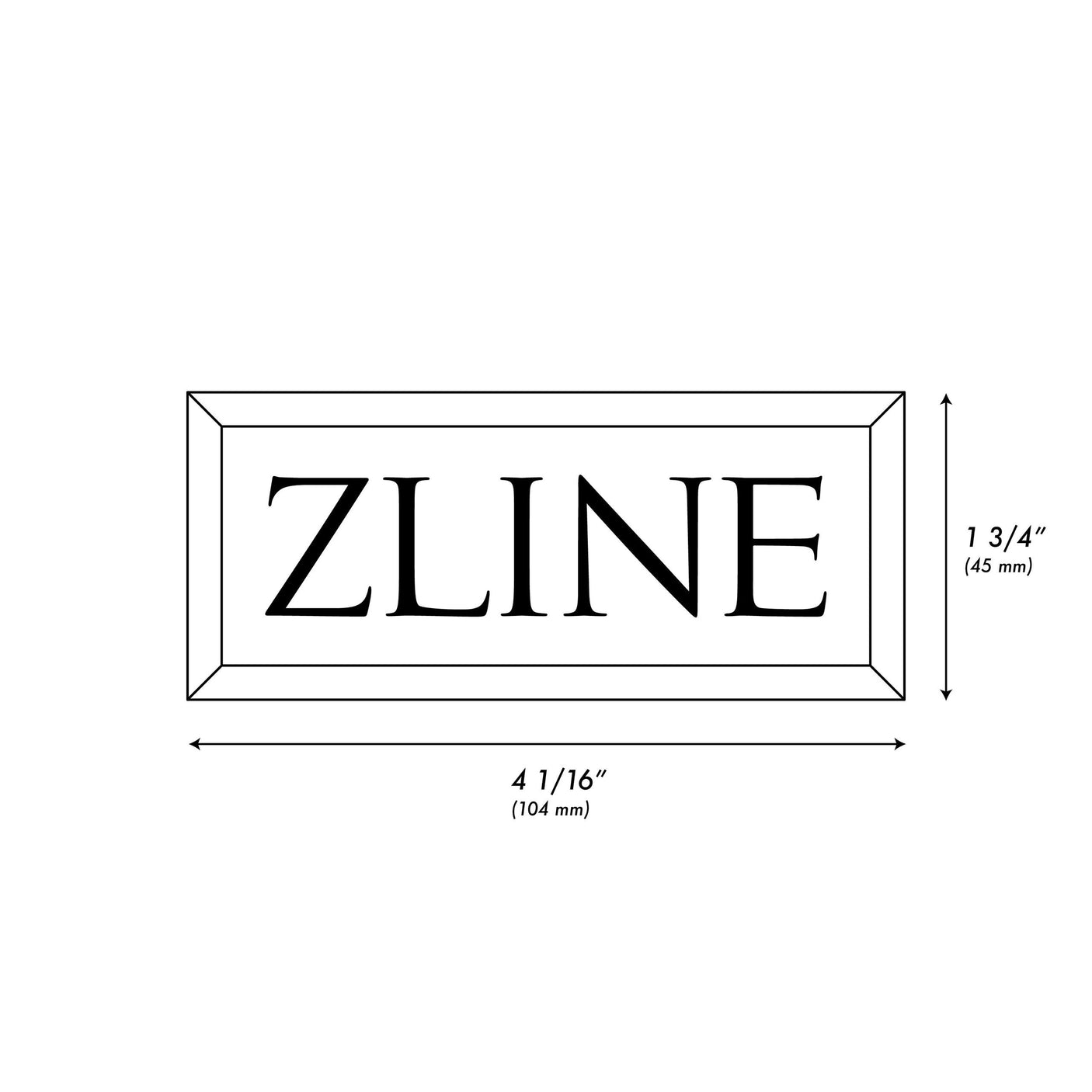 ZLINE Autograph Edition Badge Sample in Champagne Bronze