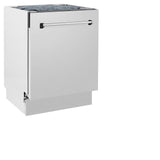 ZLINE 24" Tallac Series 3rd Rack Dishwasher with Traditional Handle, 51dBa (DWV-24) [Color: 304 Stainless]