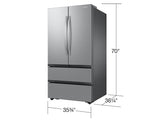 31 cu. ft. Mega Capacity 4-Door French Door Refrigerator with Dual Auto Ice Maker in Stainless Steel