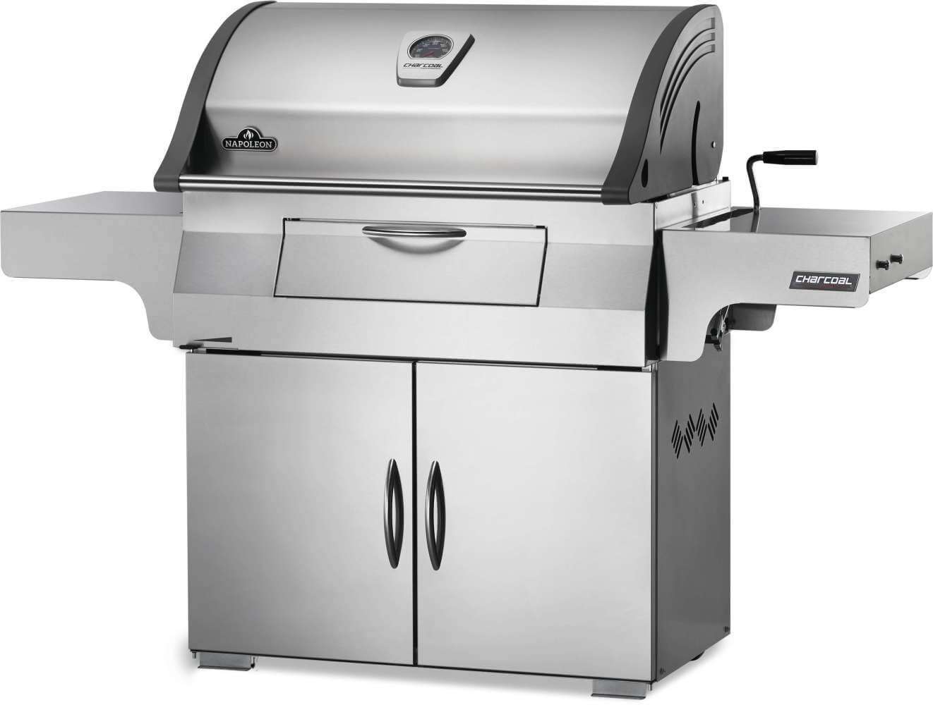 Professional 605 Charcoal Cart Full Size Cart Grill , Charcoal, Stainless Steel