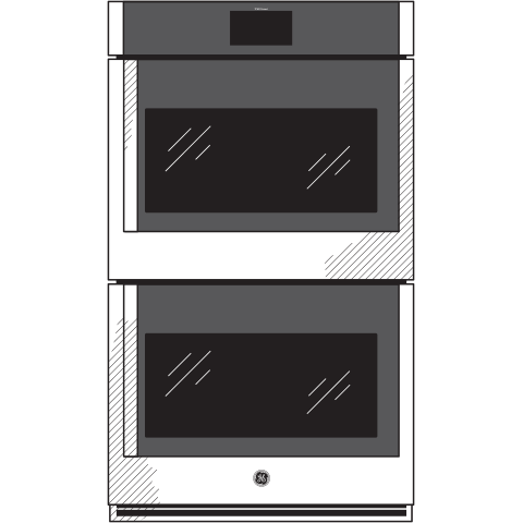 GE Profile™ 30" Smart Built-In Convection Double Wall Oven with Right-Hand Side-Swing Doors