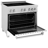 ZLINE 36" 4.6 cu. ft. Induction Range with a 5 Element Stove and Electric Oven (RAINDS-36) [Color: White Matte]