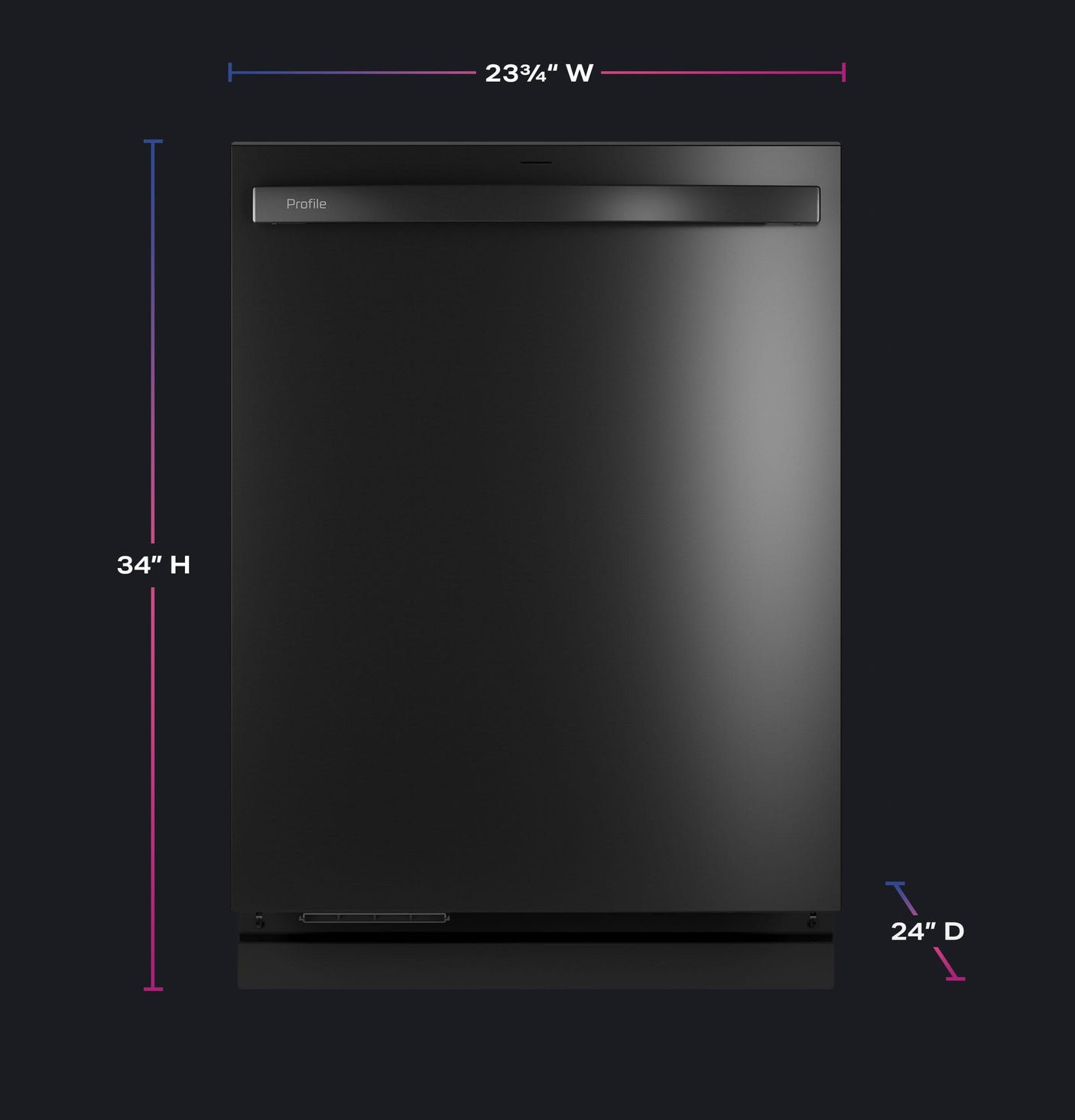 GE Profile™ ENERGY STAR Smart UltraFresh System Dishwasher with Microban™ Antimicrobial Technology with Deep Clean Washing 3rd Rack, 39 dBA