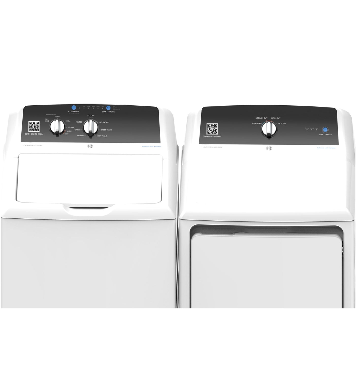 GE® 4.2 cu. ft. Capacity Commercial Washer with Stainless Steel Basket, Built-In App Payment System SITE WIFI REQUIRED