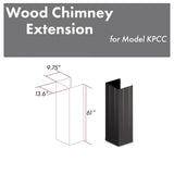 ZLINE 61 in. Wooden Chimney Extension for Ceilings up to 12 ft. (KPCC-E)