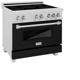 ZLINE 36" 4.6 cu. ft. Induction Range with a 5 Element Stove and Electric Oven (RAINDS-36) [Color: Black Matte]