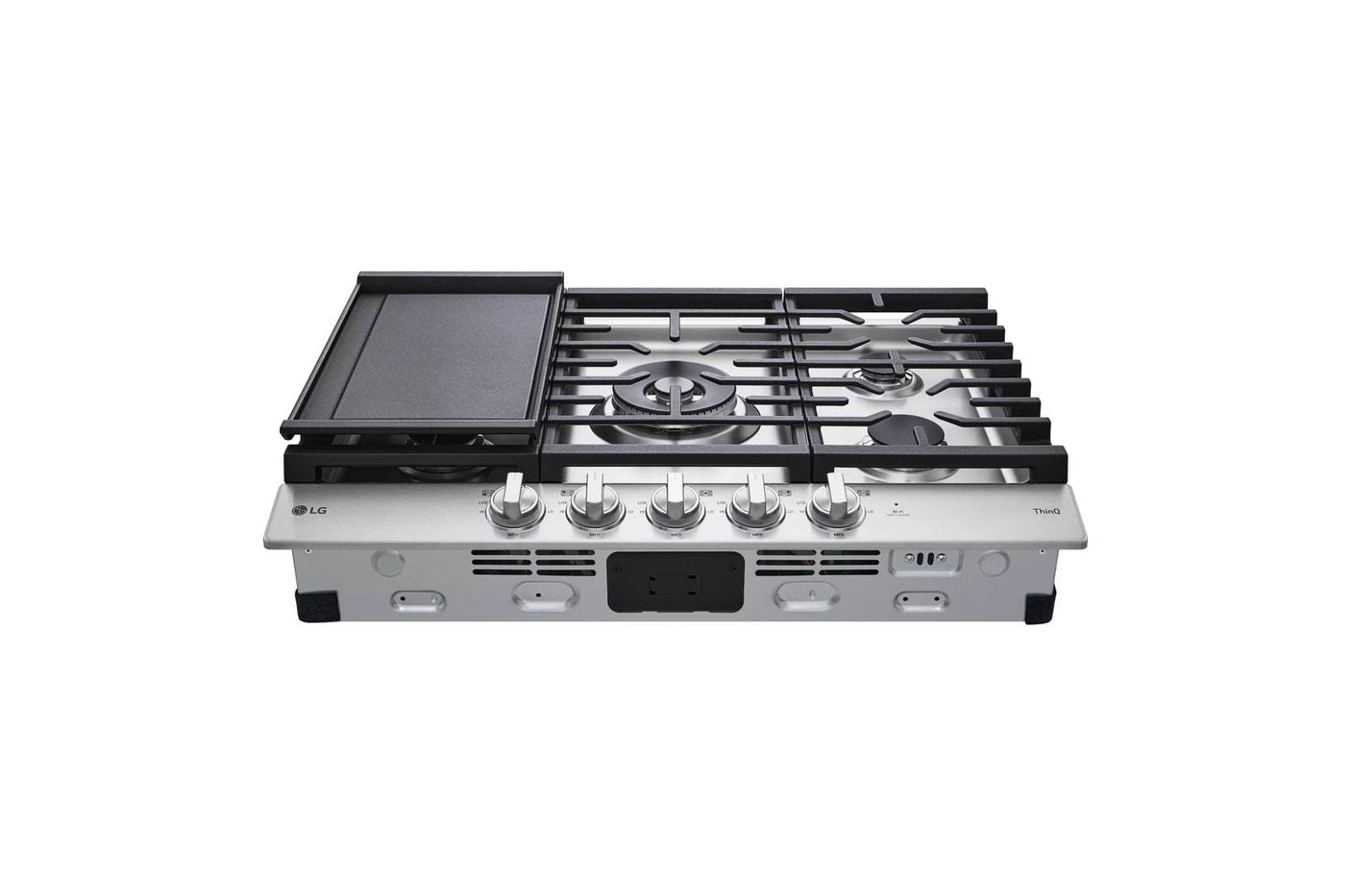 30" Smart Gas Cooktop with UltraHeat™ 22K BTU Dual Burner and LED Knobs