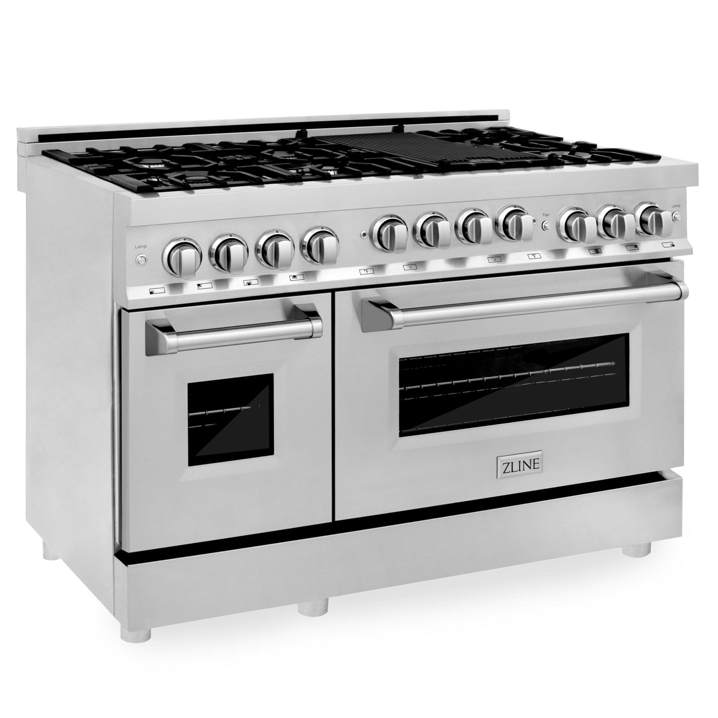 ZLINE 48" 6.0 cu. ft. Range with Gas Stove and Gas Oven in Stainless Steel (RG48) [Color: Stainless Steel]