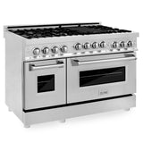 ZLINE 48" 6.0 cu. ft. Range with Gas Stove and Gas Oven in Stainless Steel (RG48) [Color: Stainless Steel]