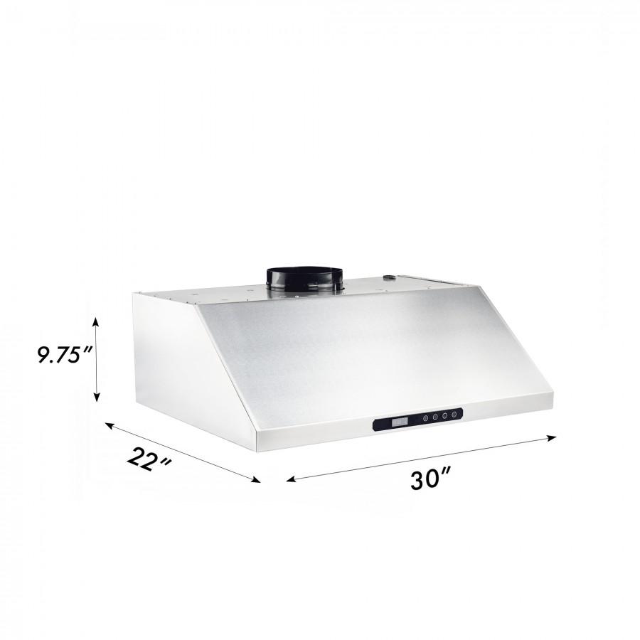 ZLINE Ducted Under Cabinet Range Hood in Stainless Steel (629)