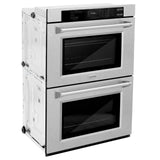 ZLINE 30 in. Professional True Convection Double Wall Oven with Air Fry and Self Clean in DuraSnow' Stainless Steel (WADS-30)