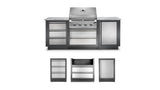 OASIS 100 Outdoor Kitchen, Built-in 500 Series 32 Built-in 500 Series 32 , Natural Gas, Stainless Steel