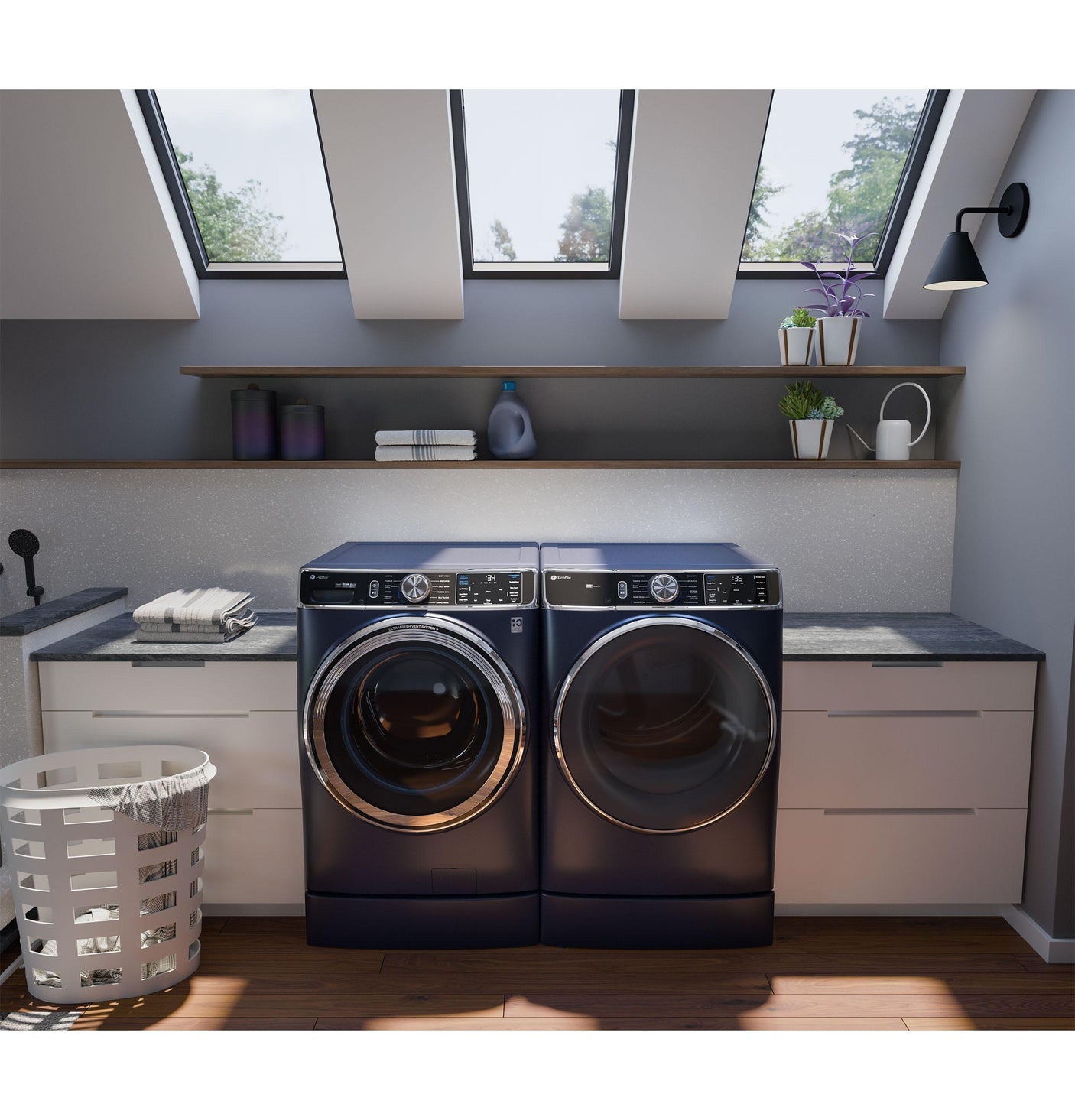 GE Profile™ 5.3 cu. ft. Capacity Smart Front Load ENERGY STAR® Washer with UltraFresh™ Vent System+ with OdorBlock™