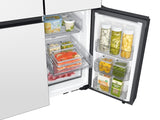 Bespoke 29 cu. ft. 4-Door Flex™ Refrigerator with Beverage Center™ & Customizable Door Panels in White Glass