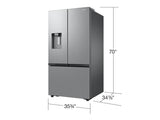 31 cu. ft. Mega Capacity 3-Door French Door Refrigerator with External Water and Ice Dispenser in Stainless Steel