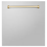 ZLINE 24" Autograph Edition Monument Dishwasher Panel in Stainless Steel (DPMTZ-304-24) [Color: Gold]