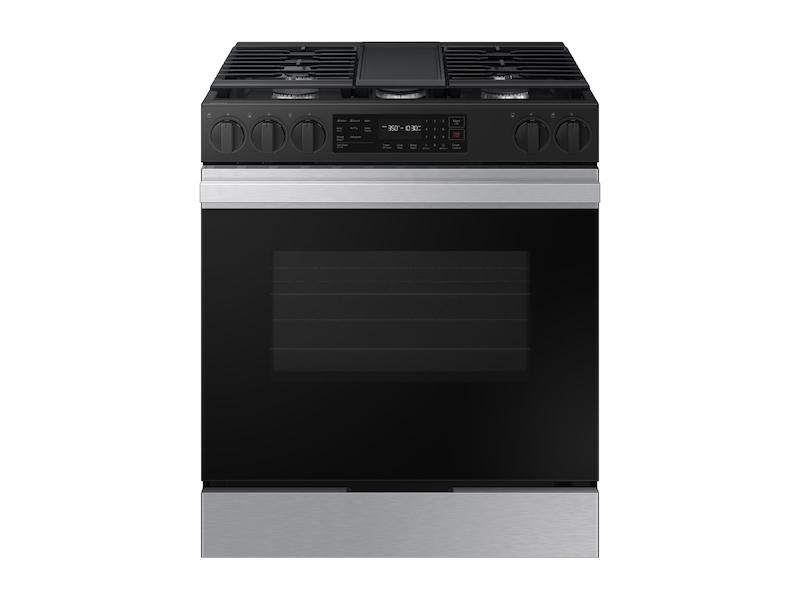 Bespoke 6.0 cu. ft. Smart Slide-In Gas Range with Air Fry & Precision Knobs in Stainless Steel