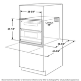 GE Profile™ 30" Smart Built-In Twin Flex Convection Wall Oven