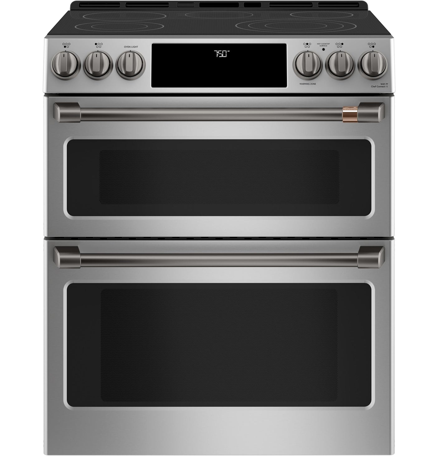 Café 30" Smart Slide-In, Front-Control, Radiant and Convection Double-Oven Range