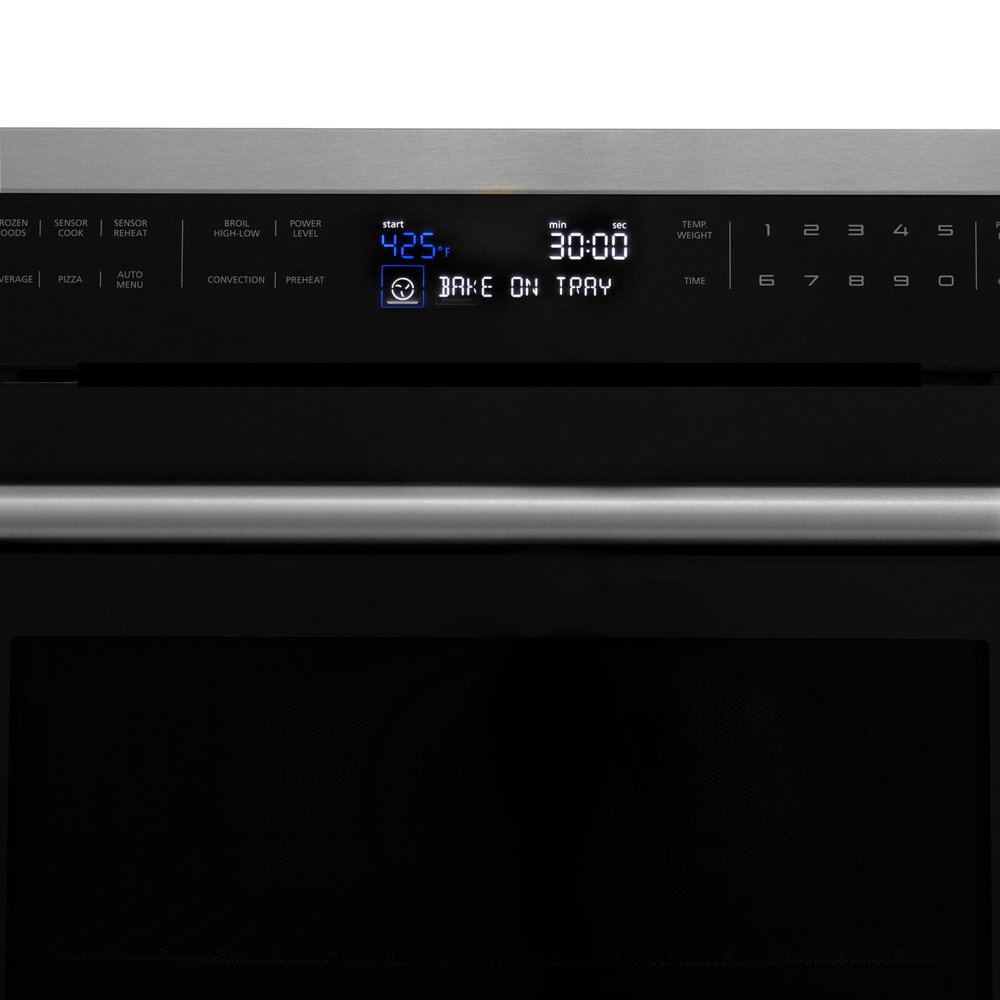 ZLINE 24 in. Built-in Convection Microwave Oven in Stainless Steel with Speed and Sensor Cooking (MWO-24) [Color: Black Stainless Steel]