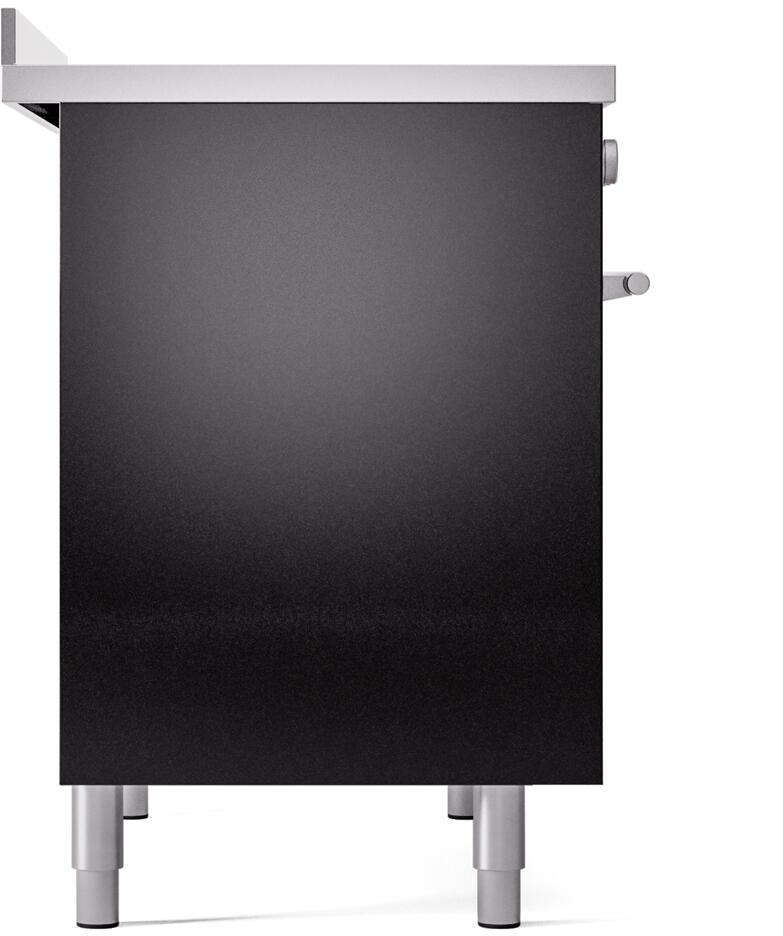 Professional Plus II 40 Inch Electric Freestanding Range in Glossy Black with Trim