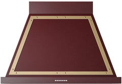 Nostalgie 36 Inch Burgundy Wall Mount Convertible Range Hood